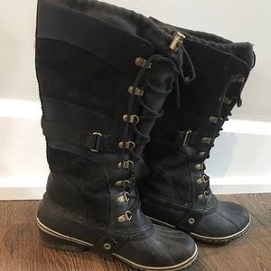 Sorel Carly Lace Up Boots 8.5